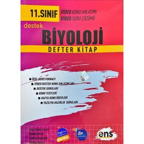 Ens Yayınları 11. Sınıf Biyoloji Destek Defterim