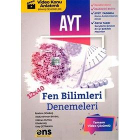 Ens Yayınları Ayt 12'li 12x40 Fen Bilimleri Denemeleri