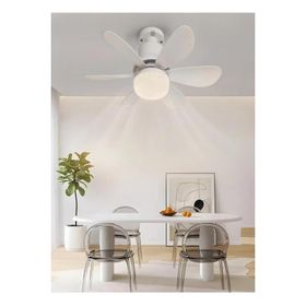 Enshall 2IN1 Led Işık Fan Sessiz 3 Renk Modu 3 Hız Modu Kumandalı Vantilatör