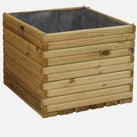 Enta 34 cm Ahşap Kare Saksı