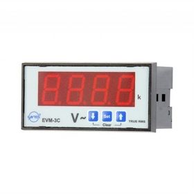 Entes EVM-3C-48 48x96 mm Alarm Kontaklı Voltmetre
