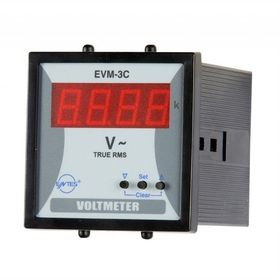 Entes EVM-3C-72 72x72 mm Alarm Kontaklı Voltmetre
