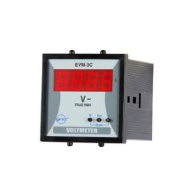 Entes EVM-3C-72 72x72 mm Alarm Kontaklı Voltmetre