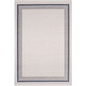 Enti Halı 6811 Gri Mavi Miras Modern Desenli Makine Halısı