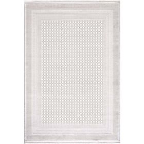 Enti Halı Miras 6818 Beyaz Modern Desenli Makine Halısı