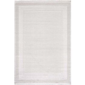 Enti Halı Miras 6818 Beyaz Modern Desenli Makine Halısı