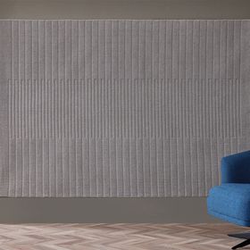 Enza Home 1.60x2.30 cm Celia Gri Çizgili Petrol Mikropolyester Halı
