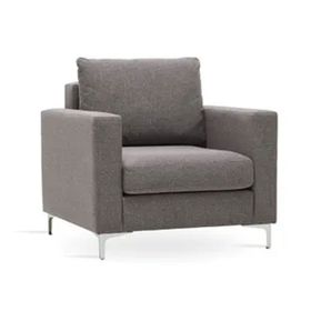Enza Home 10906 Linea Keten Dokulu Gri Berjer