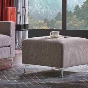 Enza Home 10906 Linea Keten Dokulu Gri Puf