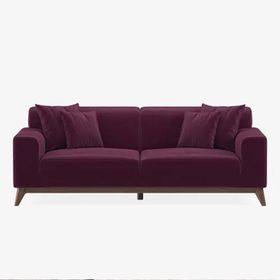 Enza Home 11709 Netha Tay Tüyü Bordo 2'li Koltuk