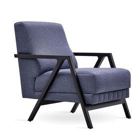 Enza Home 11802 Pavia Kadife Dokulu Lacivert Berjer