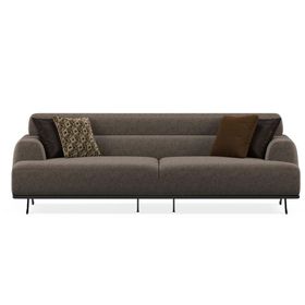 Enza Home 12404 Valdera Keten Dokulu Vizon 3'lü Koltuk
