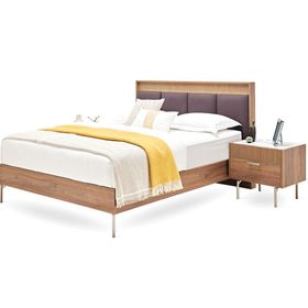 Enza Home 13001 Kahve Pavia 180x200 cm Başlıklı Karyola