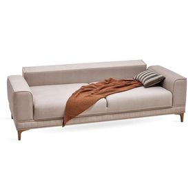 Enza Home 14001 Pavia Kadife Dokulu Kemik 3'lü Yataklı Koltuk