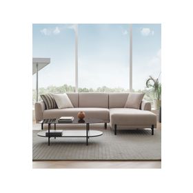 Enza Home 14001 Terra Yataklı Sağ Kadife Dokulu Kemik Köşe Takımı