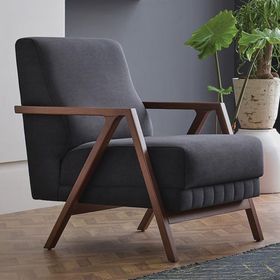 Enza Home 14006 Pavia Kadife Dokulu Antrasit Berjer