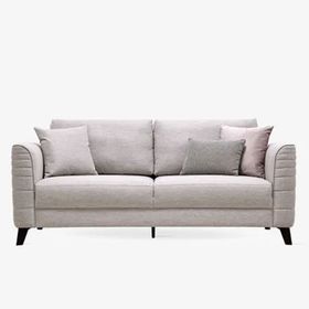 Enza Home 14207 Grace Keten Dokulu Krem 2'li Koltuk