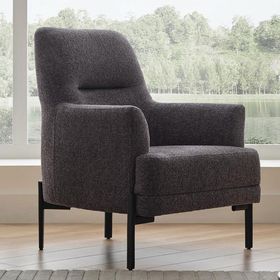 Enza Home 16004 Terra Keten Dokulu Antrasit Berjer