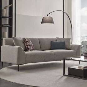 Enza Home 17601 Bej Berta 3 lü Yataklı Koltuk