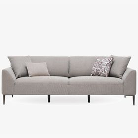 Enza Home 17603 Gri Berta 3 lü Yataklı Koltuk