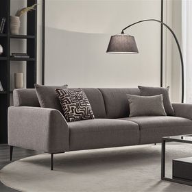 Enza Home 17603 Gri Berta 3 lü Yataklı Koltuk