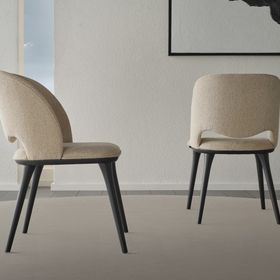 Enza Home 19501 Parma Keten Dokulu Kumaş Bej Sandalye