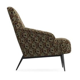 Enza Home 21510 Valdera Keten Dokulu Kahve Berjer