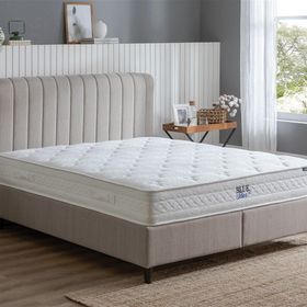 Enza Home 21601 Blue Star 140x190 cm Bej Yatak Baza Başlık