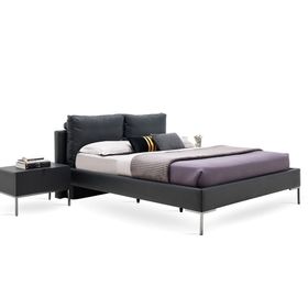 Enza Home 22802 Gri Suni Deri Kumaş 180x200 cm Legato Başlıklı Baza