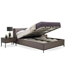 Enza Home 52301 Gri 160x200 cm Riga Başlıklı Baza