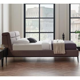 Enza Home 52301 Gri 180x200 cm Riga Başlıklı Karyola