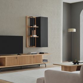 Enza Home Austin 250x45 cm Açık Meşe Midi TV Ünitesi