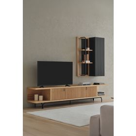 Enza Home Austin 250x45 cm Açık Meşe Midi TV Ünitesi