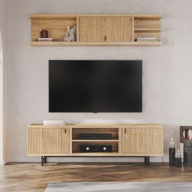 Enza Home Austin 250x45 cm Açık Meşe Mini TV Ünitesi