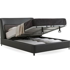 Enza Home Austin 40110 Gri-15202 Koyu Gri 160x200 cm Başlıklı Baza
