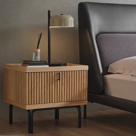 Enza Home Austin 59x54 cm Meşe Komodin