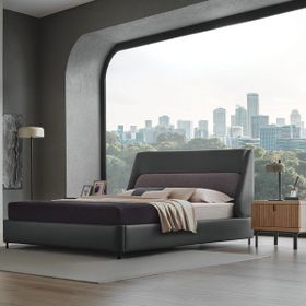 Enza Home Austin Koyu Gri 200x200 cm Baza Başlık Set