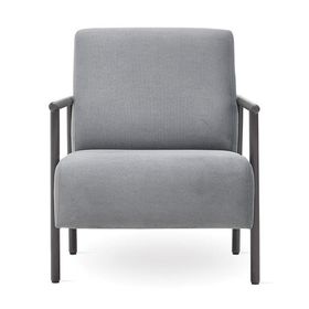 Enza Home Berta 14002 Gri Kadife Dokulu Berjer