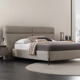 Enza Home Berta 140x190 cm Bej Başlıklı Baza