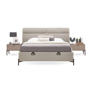Enza Home Berta 17601 Bej 180x200 cm Başlıklı Baza