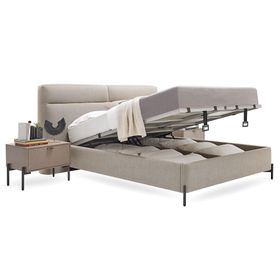 Enza Home Berta 17601 Bej 180x200 cm Başlıklı Baza