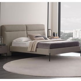 Enza Home Berta 17601 Bej 180x200 cm Başlıklı Karyola