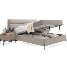 Enza Home Berta 17601 Bej 200x200 cm Başlıklı Baza