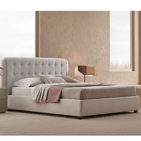Enza Home Boston 15205 Krem 160x200 cm Başlıklı Karyola