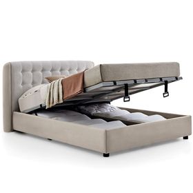 Enza Home Boston 15205 Krem 180x200 cm Başlıklı Baza