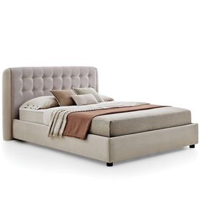 Enza Home Boston 15205 Krem 180x200 cm Başlıklı Karyola