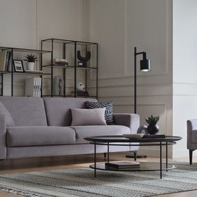 Enza Home Briza 56205 Gri 3'lü Yataklı Koltuk + Berjer
