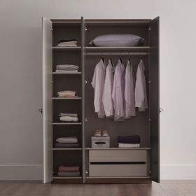 Enza Home Cordell 3 Kapaklı Beyaz Gardrop