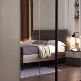 Enza Home Cordell Sürgü Kapaklı Gri Gardrop