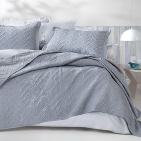 Enza Home ENZ1580695 Curly İndigo Çift Kişilik Yatak Örtüsü